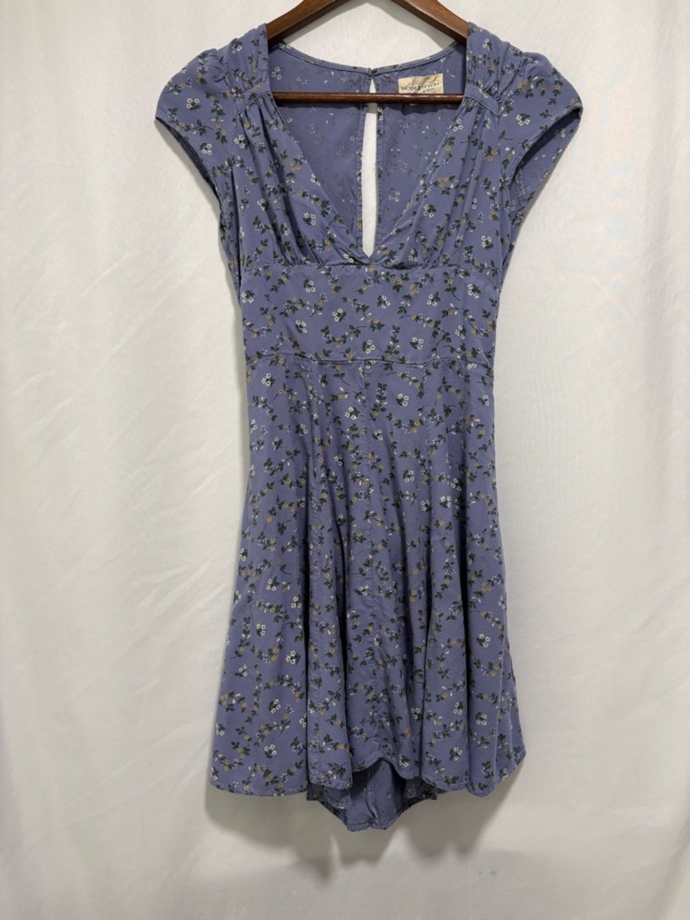 Denim & Supply Ralph Lauren Floral Cutout Mini Dress Boho Cottagecore Size 4 - Picture 3 of 9